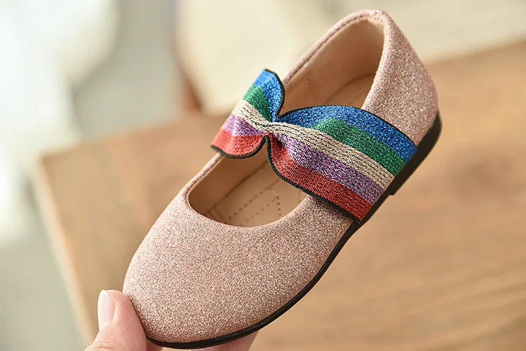 Обувь для девочек; обувь принцессы в Корейском стиле; детская обувь с украшением в виде кристаллов; тонкие туфли; детская обувь; обувь для выступлений