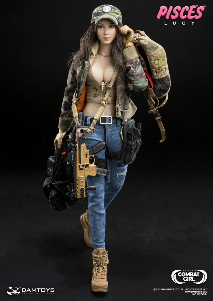 Плотина игрушки DCG003 DCG004 1/6 битва девушка рыбы Нана/LUCY 12 дюймов Коллекционная Фигурка солдата