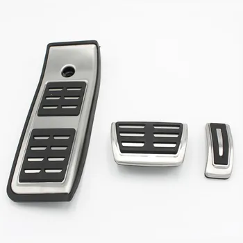 

Stainless steel 3pcs Accelerator Brake Pedals Decoration Cover Trim For Audi A4 (B9) Sedan Avant 2016-17 Car styling