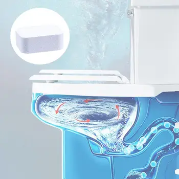 

1pc Toilet Cleaning Tablets Toilet Bleaching Deodorize Cleaner Effervescent Stains Remove Deep Tablets Cleaning F8O7