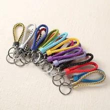 Креативный мультяшный полностью ручной работы ткацкий мужской женский брелок Брелоки для пар автомобильный брелок маленькие подарки