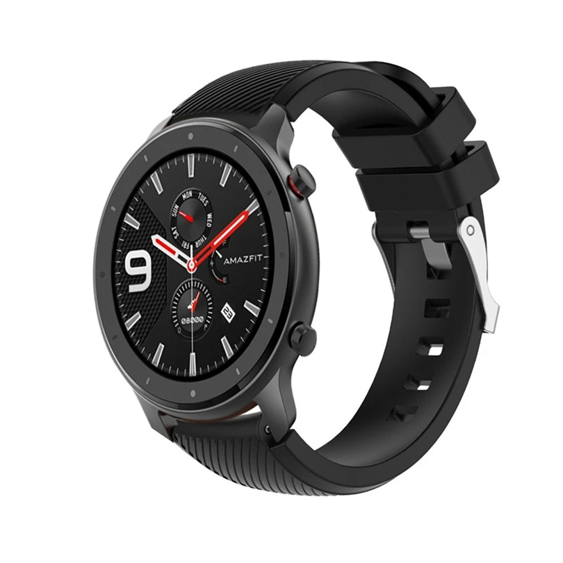 Сменный силиконовый ремешок для часов Huami AMAZFIT GTR 47 мм спортивный из мягкого