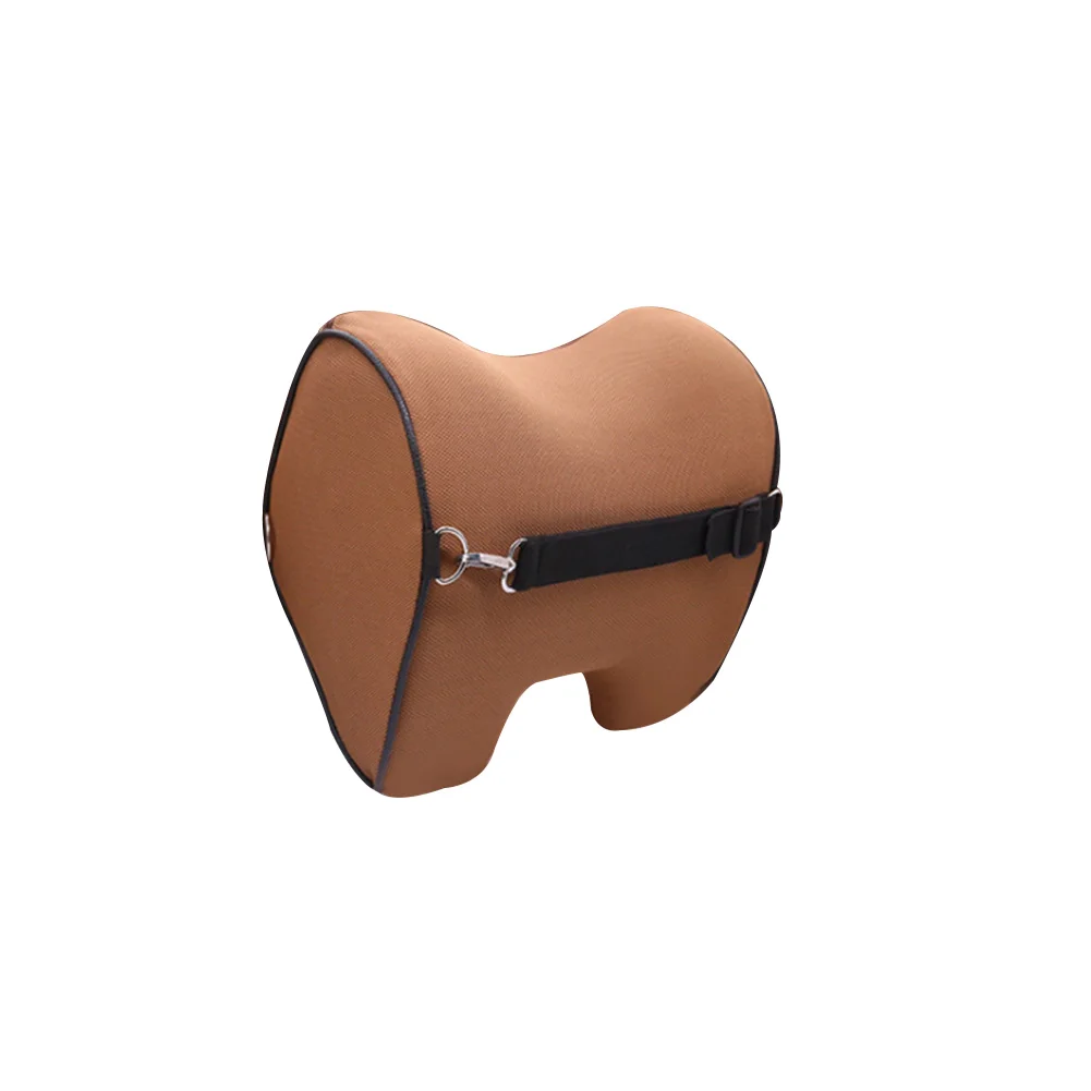 

Stuffed Comfortable Back Safety Supportive Accessory Neck Protector Auto Interior Elastic Memory Cotton Car Pillow Sleep Cushion
