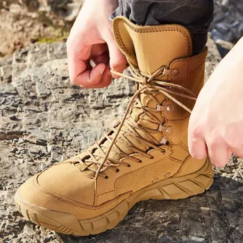 

Outdoor Climbing Training Water Resistant High Shoes Military Combat Tactical Boots Men Women Hunting Hiking Desert Army Boot