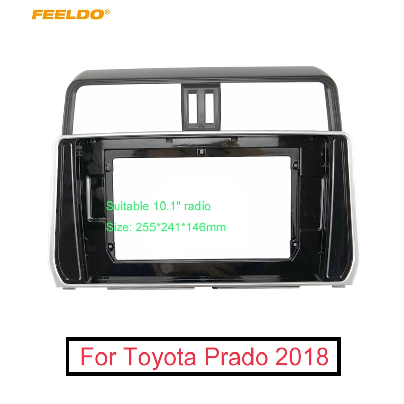 Автомагнитола FEELDO стерео 2DIN рамка-адаптер для Toyota Prado 10 1 дюйма большой экран
