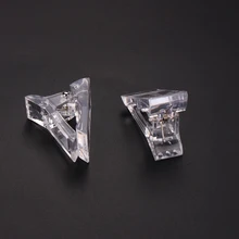 10 шт. гелевые зажимы для наращивания ногтей, полигелевые прозрачные формы для ногтей, пластиковый УФ светодиодный маникюрный зажим