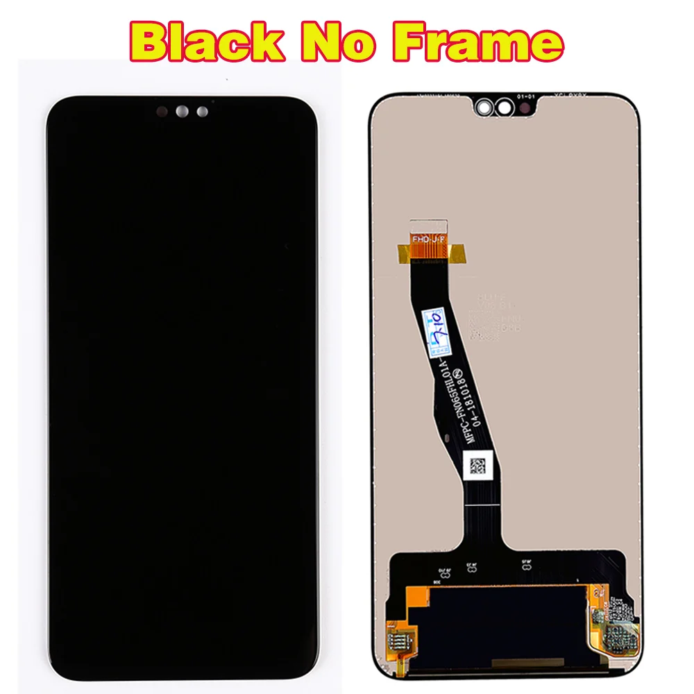 Black No Frame huawei Honor 8X ЖК-дисплей Дисплей JSN-L21 JSN-L42 JSN-AL00 JSN-L22 Сенсорный экран Dizigiter сборка рамка Honor 8X ЖК-дисплей часть - Цвет: Black No Frame