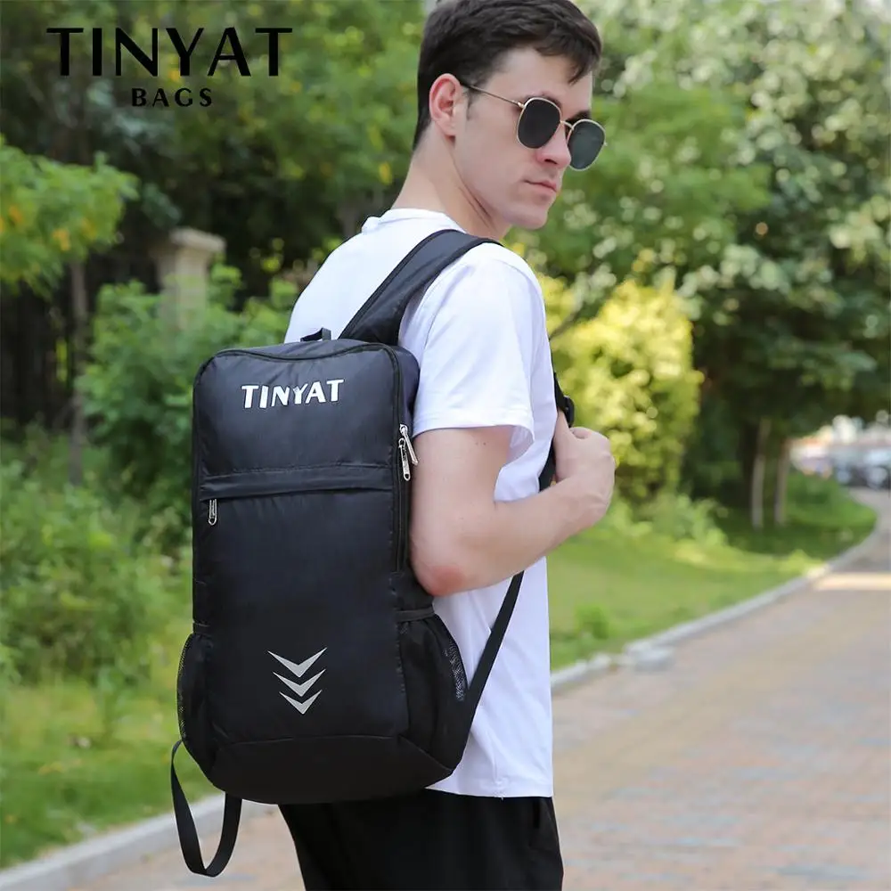 TINYAT Lightwegiht, нейлоновый складной рюкзак, водонепроницаемый рюкзак, складная сумка, для улицы, для женщин, мужчин, Для Путешествий, Походов, сумка для хранения