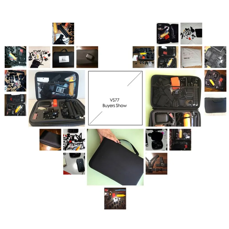 Для GoPro аксессуары набор для GoPro Hero 7 6 5 4 3 комплект селфи палка для Eken H8r для xiaomi для Yi EVA чехол