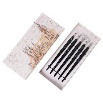 

5Pcs/Set Acrylic Dip Pen Ceramic Pottery Tools Flat Cartoon Tip Painting Supplies Polymer Clay Art Applicance