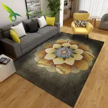 AliExpress Лидер продаж современные мягкие в цветочек японский ковры для гостиной спальни гостиной Нескользящие противообрастающие прямые поставки с фабрики