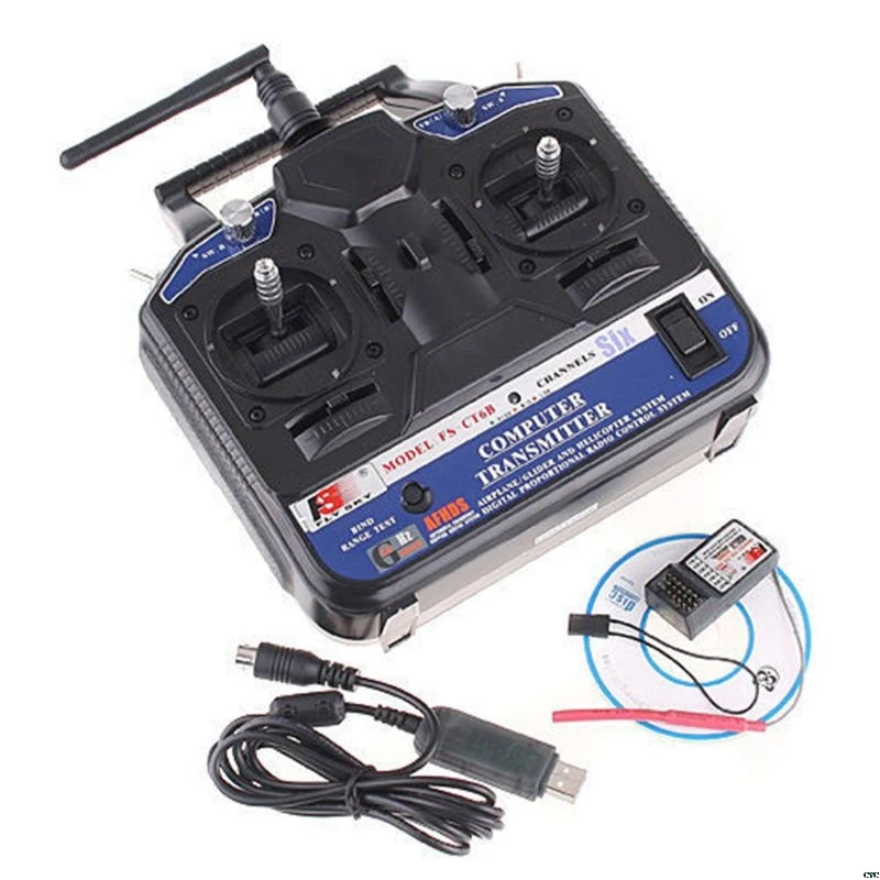 

FlySky FS-CT6B CT6B 2.4G 6CH Radio Transmitter+FS-R6B 6CH Receiver