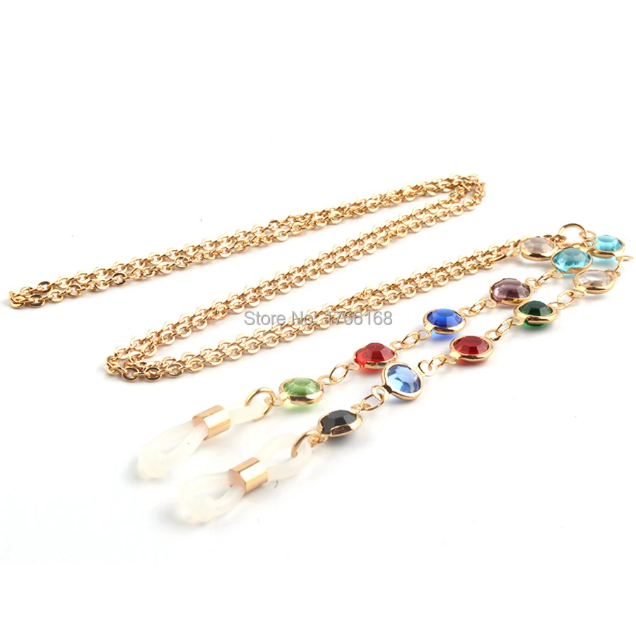 Wholesale 20pcs Fashion Gold metal glasses Cords Sunglases Reading Glasses anti-slip Chain
