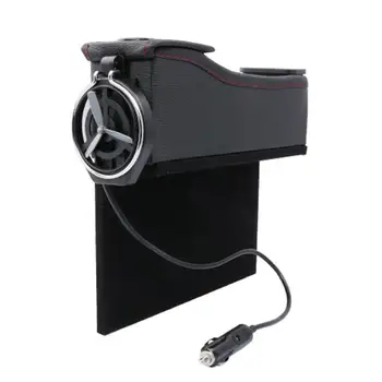 

Car Multi-Function Storage Box Usb With Charging Storage Storage Box Quilted Cup Holder Professional And Practical