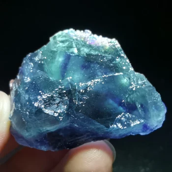 

31.9gRare natural rare red heart purple blue fluorite mineral specimen energy healing QUARTZ GEM