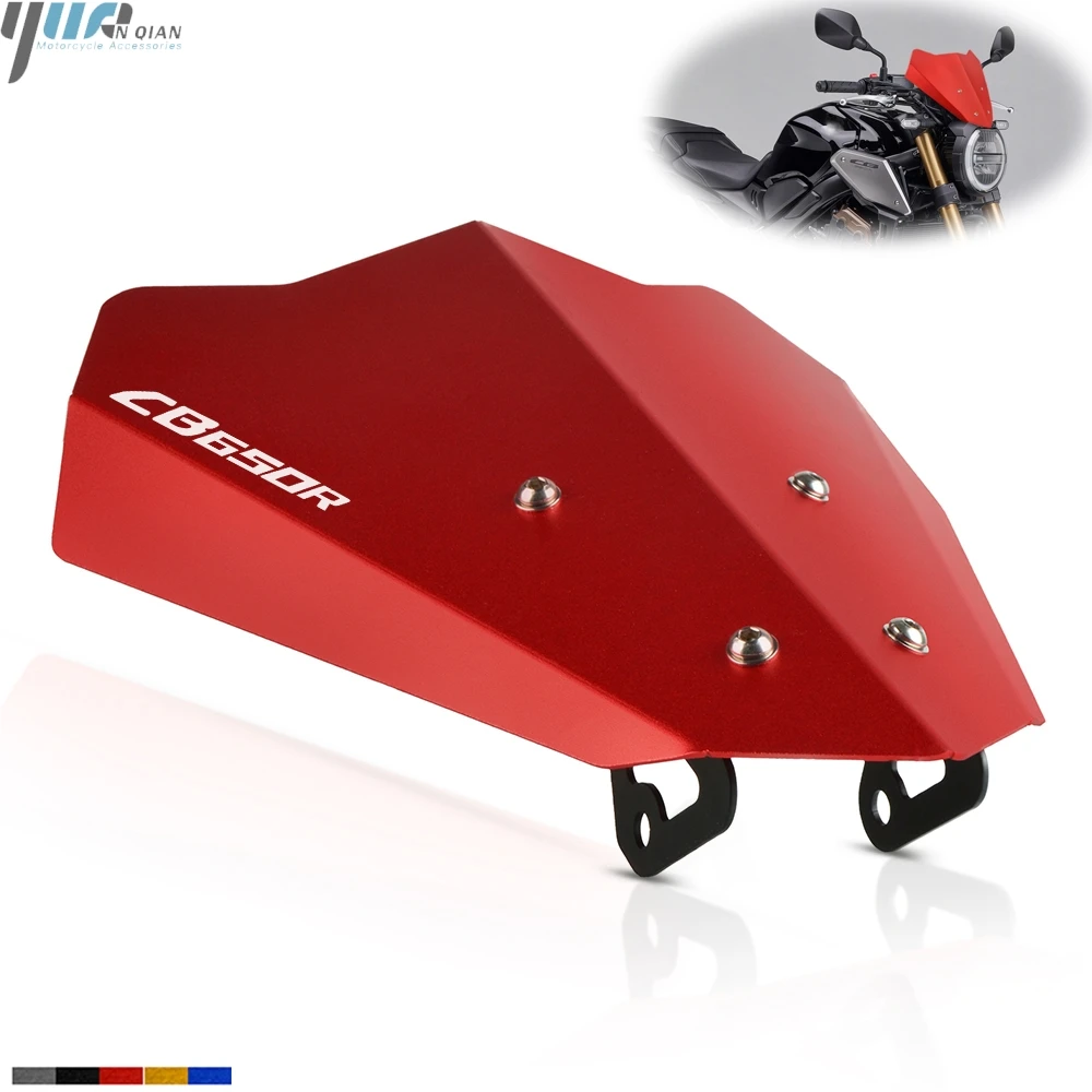 

New Style Motorcycle Aluminum Front Screen Windshield Fairing Windscreen Protection For HONDA CB650R CB 650R CB650 R 2018-2019