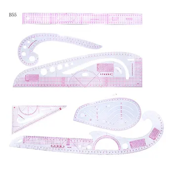 

Multi-functional Common Curve Board Drawing Template Pattern Ruler Design Tool Clear Scale High Accuracy Tailor Tool