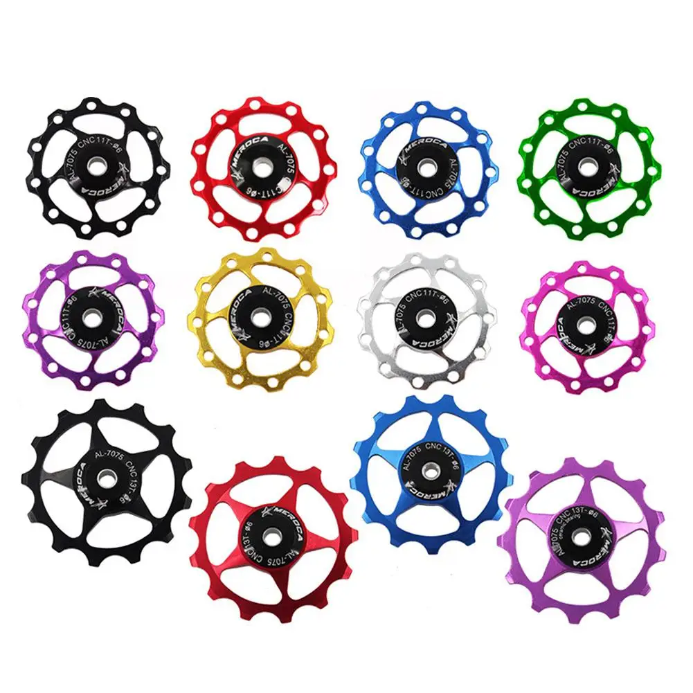 

11T/13T Aluminum Alloy Bearing MTB Mountain Bike Bicycle Rear Derailleur Pulley Jockey Wheel Road Bike Guide Roller Bike Parts