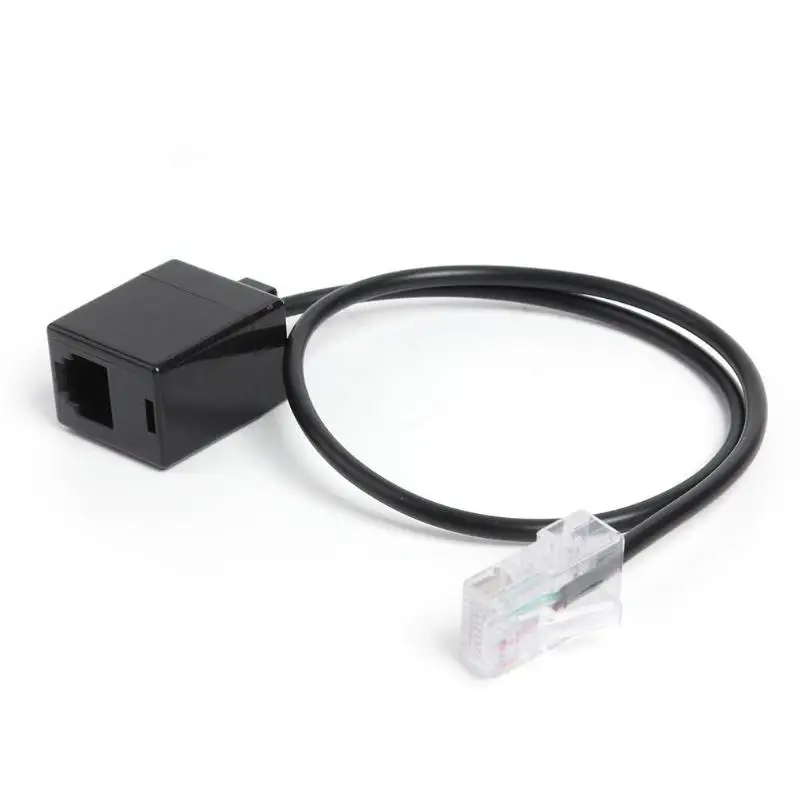 Адаптер Ethernet RJ45 8P8C штекер к RJ11 6P4C разъем аудио кабель длительный срок службы коррозионная стойкость для гарнитуры