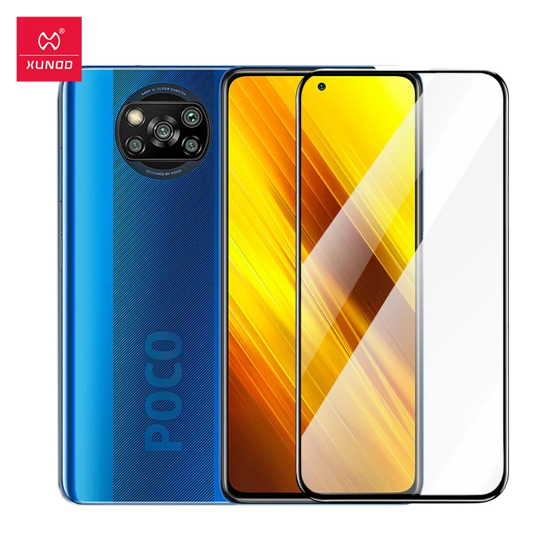 Стекло Xundd для телефона Xiaomi POCO X3 Защитное стекло экрана 9H закаленная пленка X 3