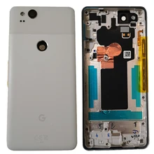 BINYEAE 5,0 ''Metal Батарея Крышка для Google Pixel 2 задняя Корпус сзади чехол двери с боковыми клавишами