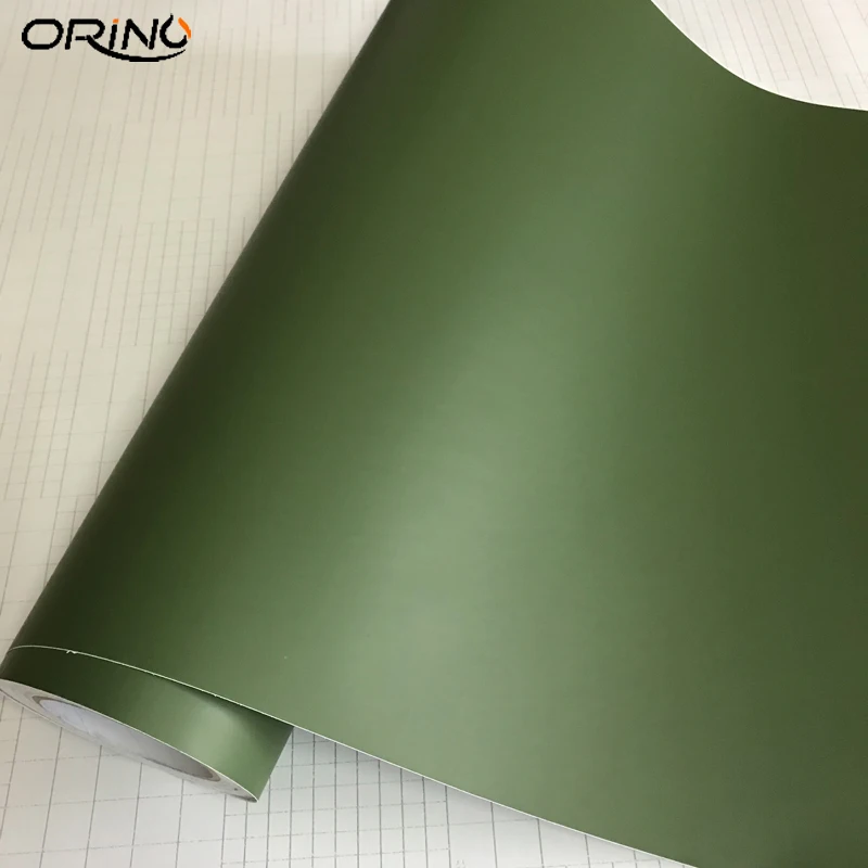 Matt Army Green Vinyl Wrap Sticker-1