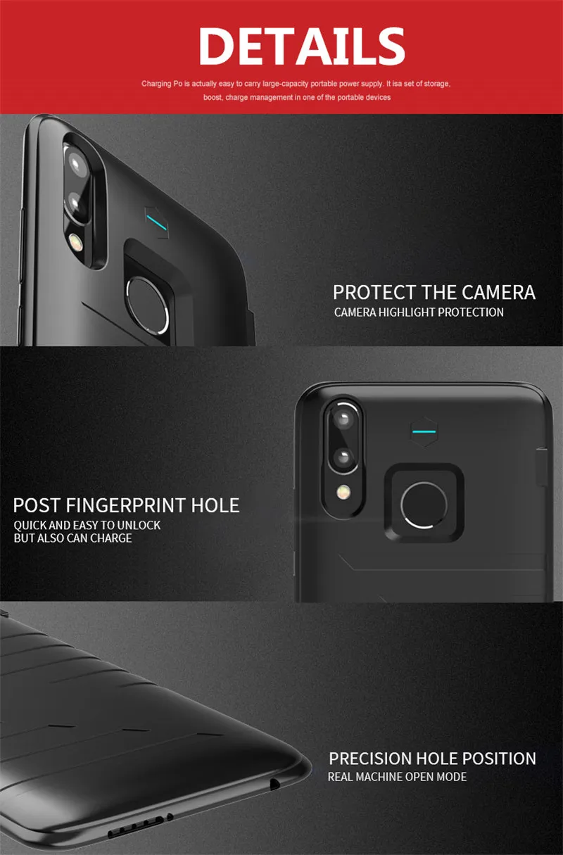 6800 мАч запасная крышка зарядного устройства для huawei Nova 3E power Bank чехол Высококачественный чехол для портативного аккумулятора для huawei P20 Lite
