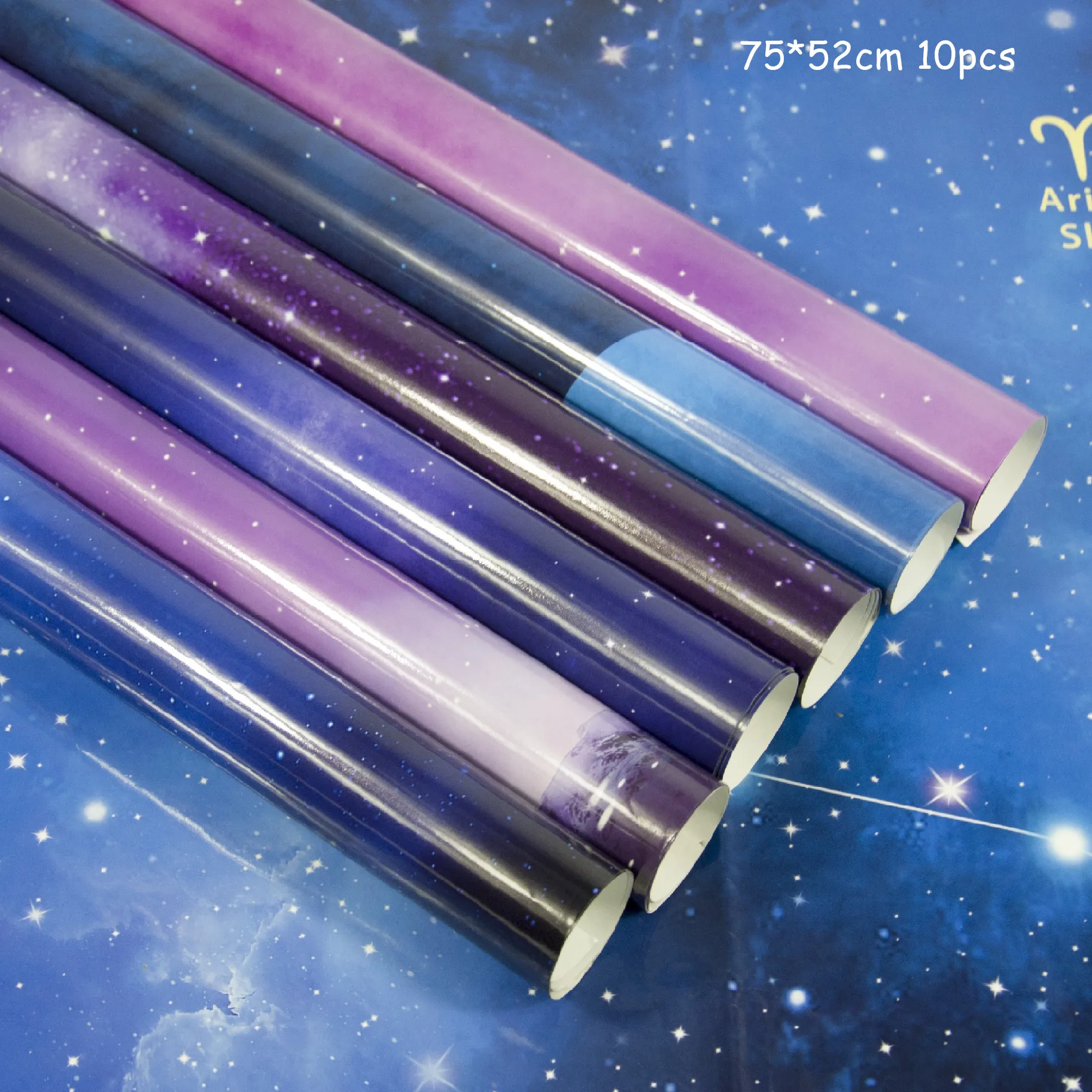 

10pcs Christmas Wrapping Paper Star Paper Gift Box Color Paper DIY Handmade Bag Cover Film Waterproof Wrapping Paper