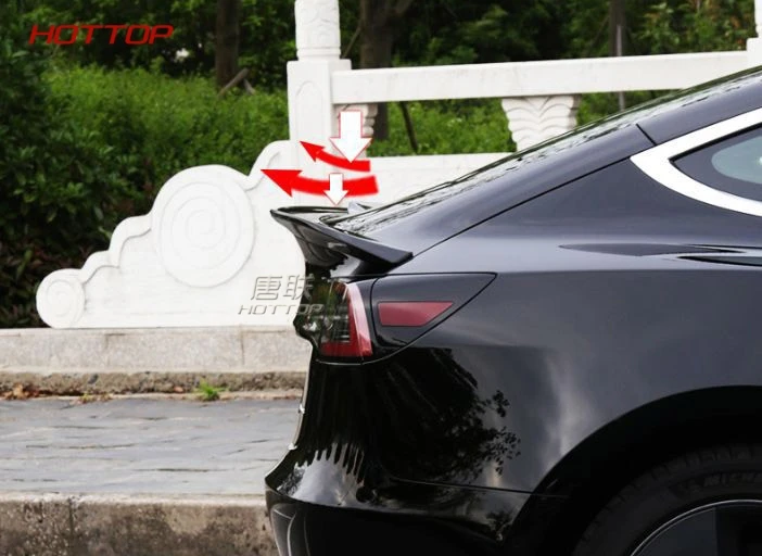 ABS задний спойлер заднего багажника, крыла крышка украшения для Tesla модель 3