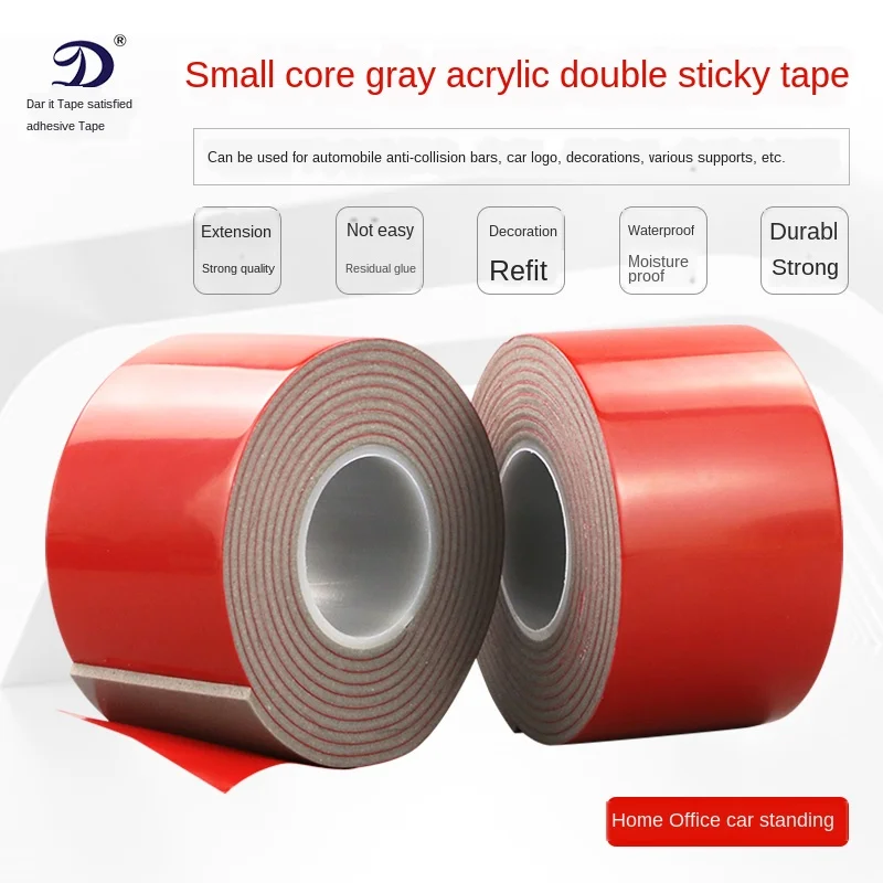 Двусторонняя акриловая поролоновая клейкая лента VHB серый двухсторонний клейкий