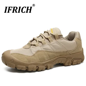 

Boots Man Mountain Hiking Shoes Genuine Leather Mesh Hiking Boots Kids Trekking Climbing Shoes Backpacking Sneaker Boys Camping