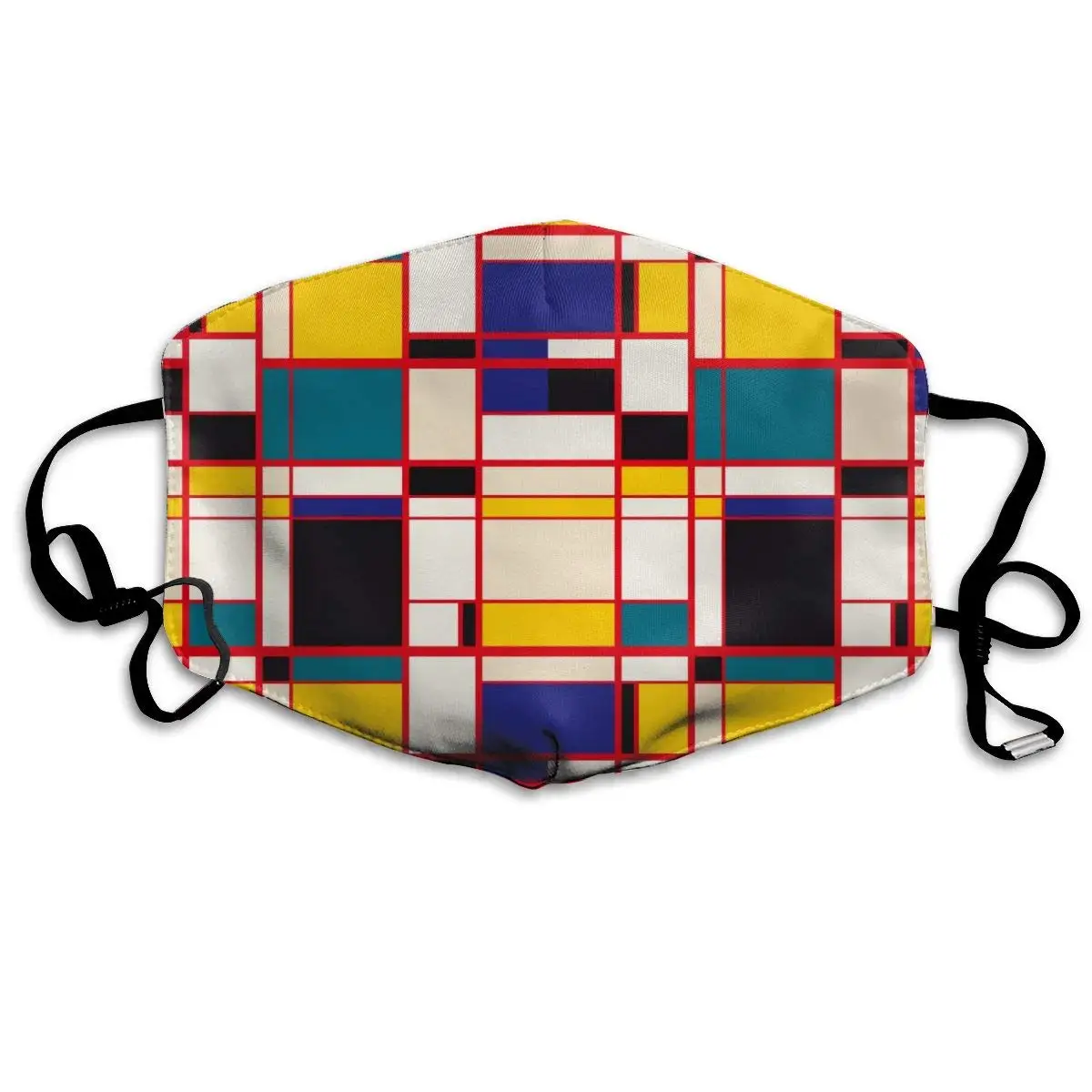 

Mondrian Style Fashion Washable Anti Dust Windproof Face Mask Cute Mask