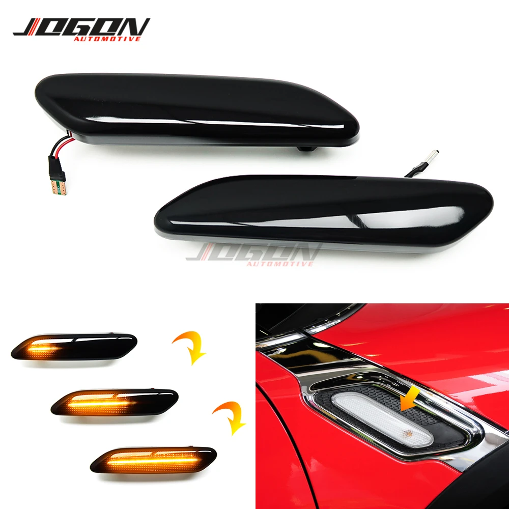 VIPMOTOZ Dark Smoked Lens Full LED Front Fender Side Marker Light Turn Signal Lamp Assembly Replacement For 2011-2016 Mini Cooper R60 R61 Countryman Paceman Driver & Passenger Side VIPMOTOZ Dark Smoked Lens Full LED Front Fender Side Marker Light Turn Signal Lamp Assembly Replacement For 2011-2016 Mini Cooper R60 R61 Countryman Paceman Driver & Passenger Side