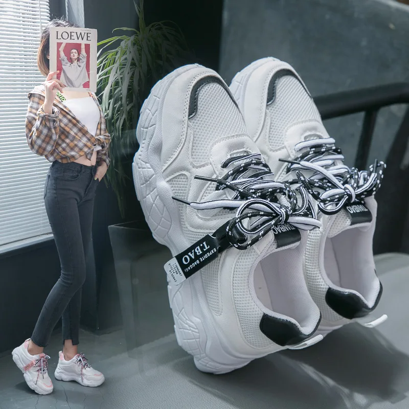 

WOMEN'S Shoes 2019 Summer New Style Korean-style Versatile Punched Sheet Surface INS Fashion Casual Autumn Dad Shoes