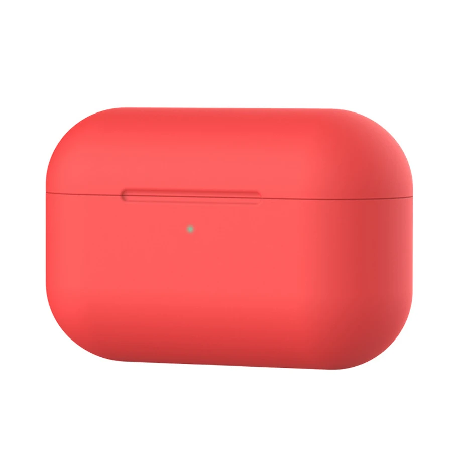 Pro case red Силиконовый чехол для Apple Airpods Pro чехол s Роскошный чехол для Airpods чехол для Air pods 2/3 силиконовый защитный чехол - Цвет: Pro case red