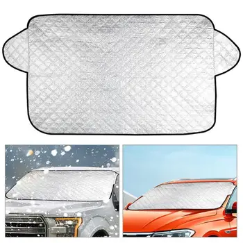 

VODOOL 142*93cm Car Front Windshield Window Sunshade Snow Block Cover Auto Windscreen Snow Ice Shield UV Protactor Curtain Cover