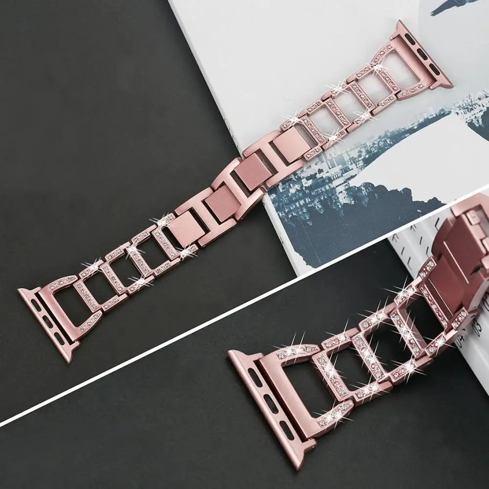 Металлический ремешок для apple Watch band 4(iwatch 5) 44 мм 40 мм apple watch 3 2 1 ремешок 42 мм 38 мм браслет из нержавеющей стали