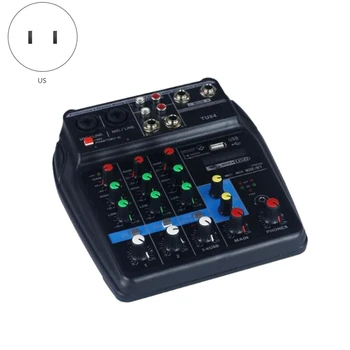 

Recording Sound Mixing Console 48V Mixer with USB Digital Mixer Sound Mixing Console with Bluetooth Record 48V,US Plug
