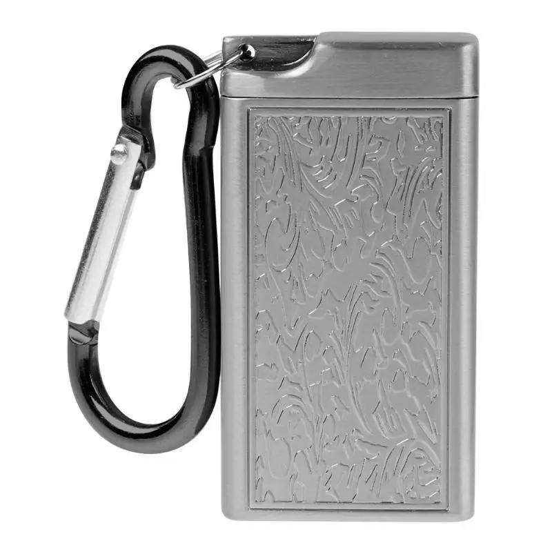 Silver 5.5x3x2cm Мини портативный пепельница сигарета брелок Открытый Карманный пепельница - Цвет: Silver 5.5x3x2cm