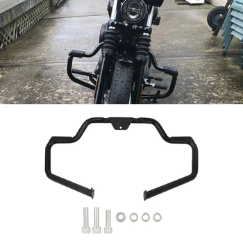 

Gloss Black Engine Guard Protector Frame Highway Crash Bar For Harley Softail Heritage Fat Boy FXBR FXFB FLHC FXLR FLFB 2018-UP