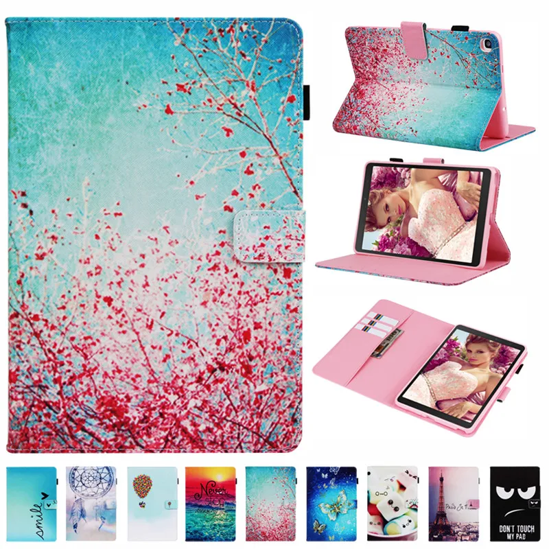 

For Samsung Galaxy Tab A 8.0 2019 P200 P205 Flip Stand Case Smart Cover for Samsung Tab A SM-P200 SM-P205 Funda Capa Cases