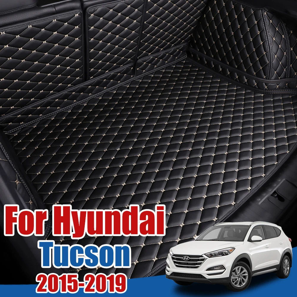 Багажнике лоток протектор для пола Hyundai Tucson TL 2015 2016 2017 2018 2019 Коврики багажника коврик в багажник багажника| |