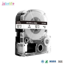 Labelife 1 шт. SS12KW LC-4WBN совместимый Epson LabelWorks LK Лента Стандартная 12 мм для Epson принтер этикеток LW-300 LW-400 SR530C