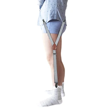 

1 Pair Y Shape Shirt Stays Garters Military Holder Non-slip Clamps Leg Suspenders
