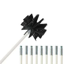 

10Pcs Chimney Cleaner Brush Clean Rotary System Fireplace Kit Rod Tool Set Home Kichen Cleaning Brush