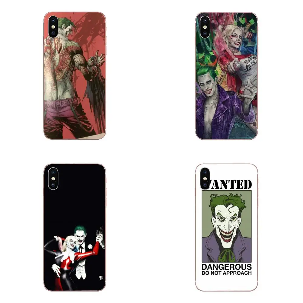 

For Apple iPhone X XS Max XR 4 4S 5 5C 5S SE 6 6S 7 8 Plus TPU Covers Cases Wizyakuza Joker Knife