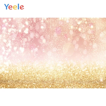 

Glitter Pink White Silver Golden Dots Light Bokeh Baby Portrait Photography Backgrounds Vinyl Backdrops For Photo Studio Prop