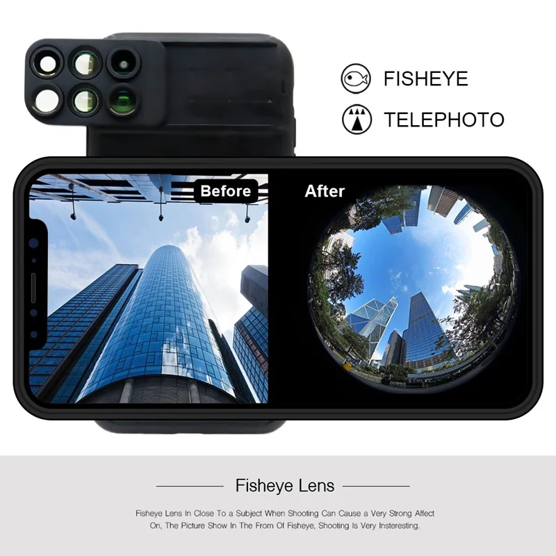 Tongdaytech 2 в 1 чехол для телефона объектив камеры для Iphone X XS MAX XR широкоугольный Макро Рыбий глаз линза телескоп для Iphone 11 Pro Max