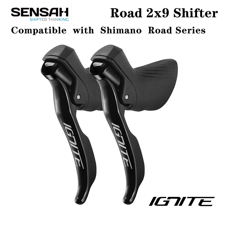 SENSAH IGNITE 도로 자전거 시프터, 브레이크 레버, 시마노 소라 티아그라 클라리스용, 16, 18/20 단 자전거 드레일러, 2x8, 2x9, 2x10 단