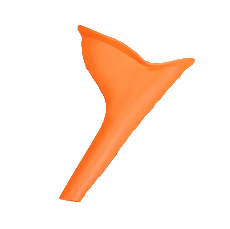 Необходимые Небольшие Инструменты для женщин, путешествия на открытом воздухе, постоянное мочеиспускание, силиконовая воронка - Цвет: Orange 1pcs